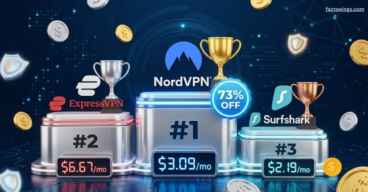 NordVPN vs ExpressVPN vs Surfshark Price Comparison